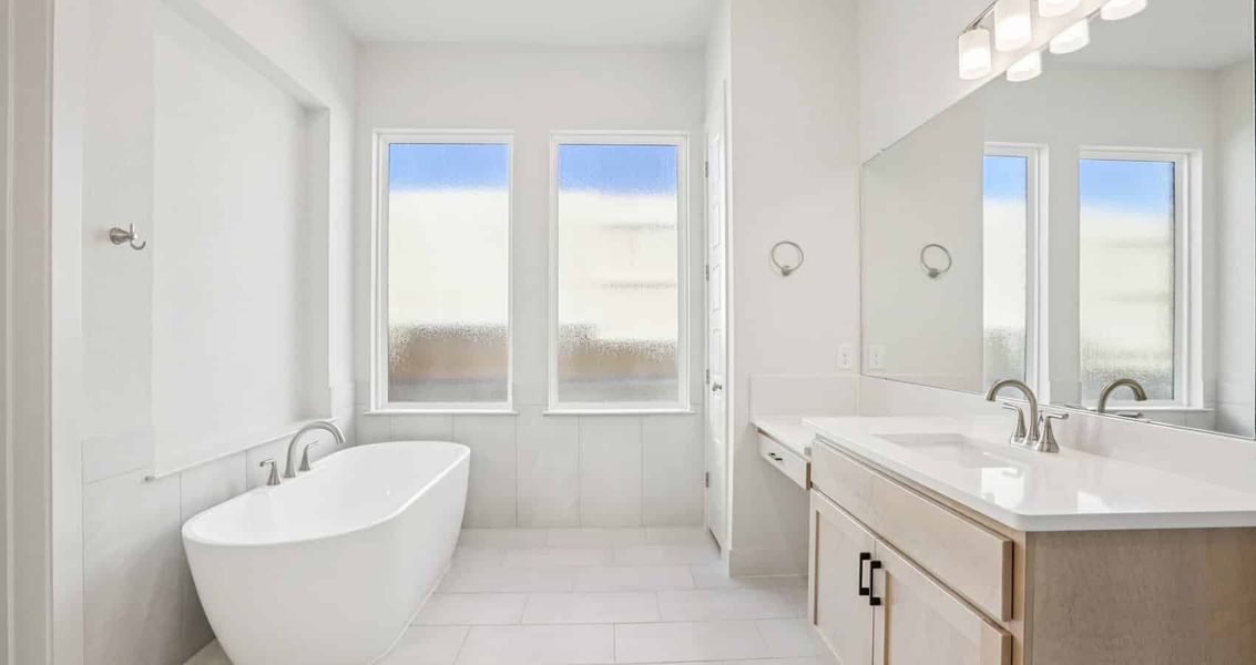 Furnished interior view inside a new home in Sunfield, Buda (Image 6).