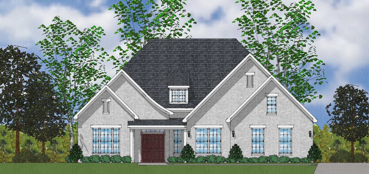 Representative exterior photo of a completed home built from the Campbell - Elite Collection by Mungo Homes in Walnut Grove, Easley, SC (Image 15).