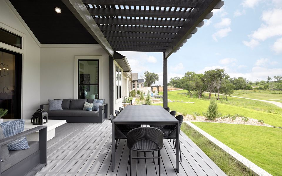 Exterior details and patio area of a home in Kissing Tree, San Marcos (Image 4). Exterior details and patio area of a home in Kissing Tree, San Marcos (Image 4).