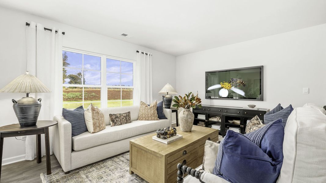 Representative furnished interior of a home built from the Hayden by D.R. Horton in Brookhaven, Greensboro (Image 12).