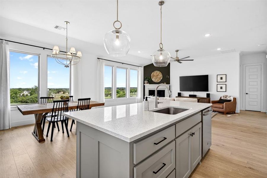 Furnished interior view inside a new home in Gatlin Ranch, Springtown (Image 6).