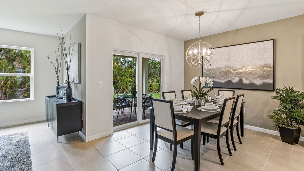Representative furnished interior of a home built from the Cali by D.R. Horton in North Port - Express Series, North Port (Image 9).