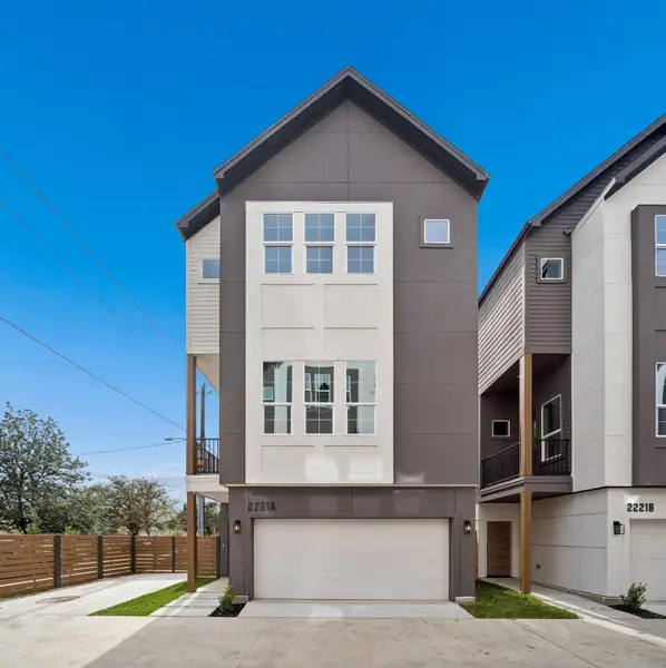 Front exterior of a new home in , Houston, TX, highlighting curb appeal (Image 24).
