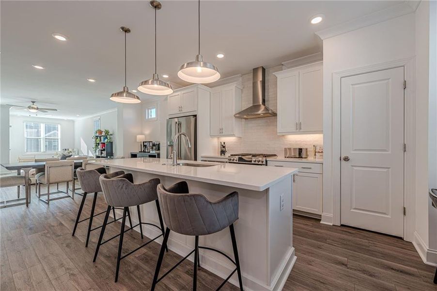 Furnished interior view inside a new home in , Suwanee (Image 6).