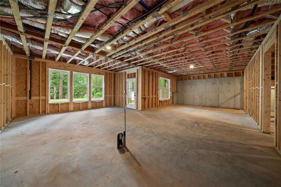 In-progress construction of a new home in , Atlanta, GA (Image 140).
