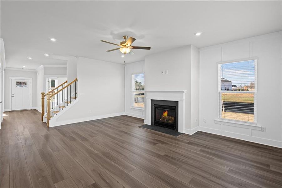 Spacious, unfurnished interior of a new home in Creekside at Skelton, Jefferson (Image 45).