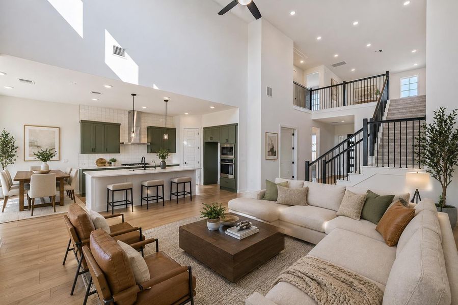 Furnished interior view inside a new home in , Buda (Image 12).