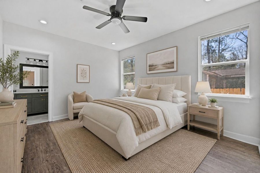 Furnished interior view inside a new home in , Shepherd (Image 11).