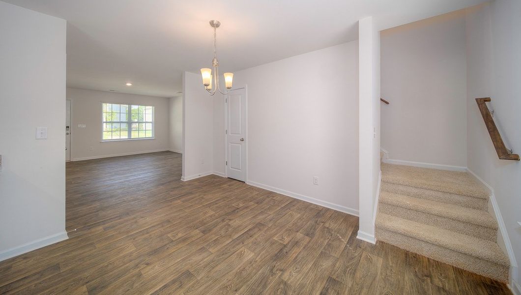 Representative unfurnished interior of a home built from the Brandon by D.R. Horton in Brookside Farms - The Meadows, Greer (Image 22).