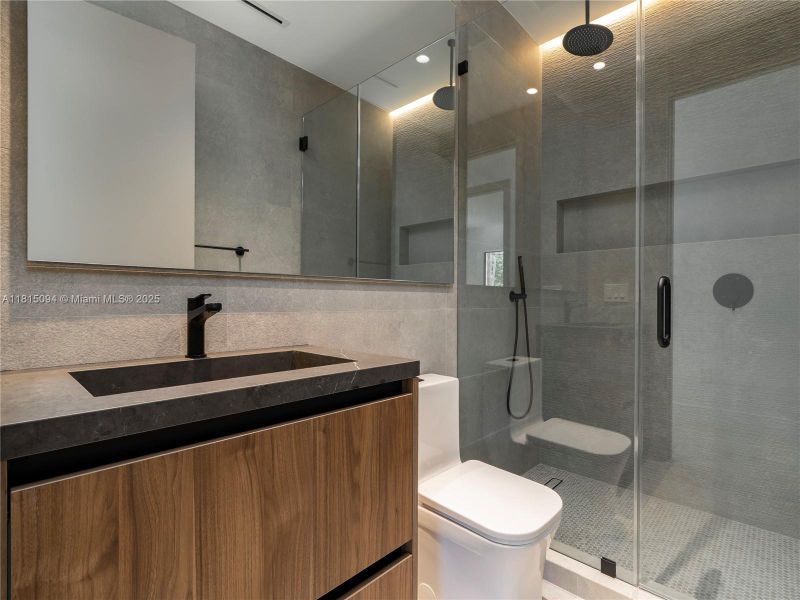 Furnished interior view inside a new home in , Miami (Image 16).