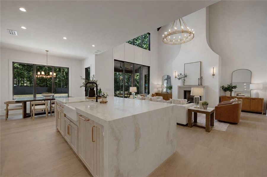 Furnished interior view inside a new home in , Alpharetta (Image 45).