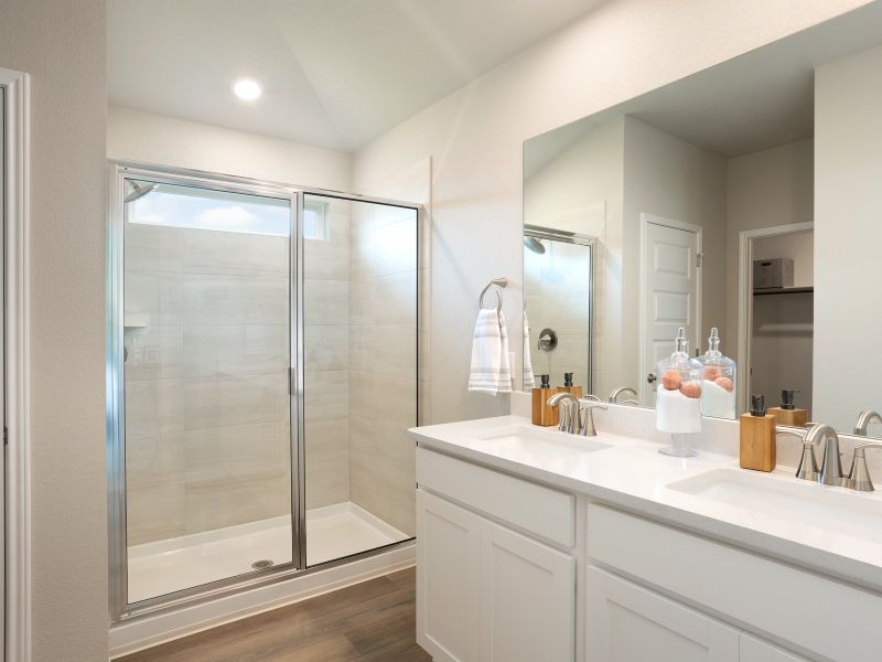 Furnished interior view inside a new home in Big Sky Ranch - Reserve Collection, Dripping Springs (Image 7).
