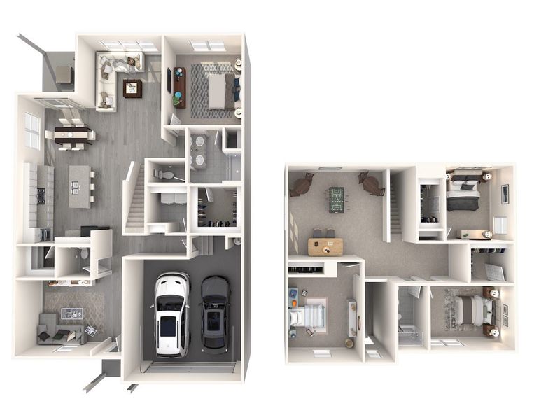 2D floor plan layout for the Sherwood by Meritage Homes in Cadence Meadows, Zebulon, NC (Image 4).