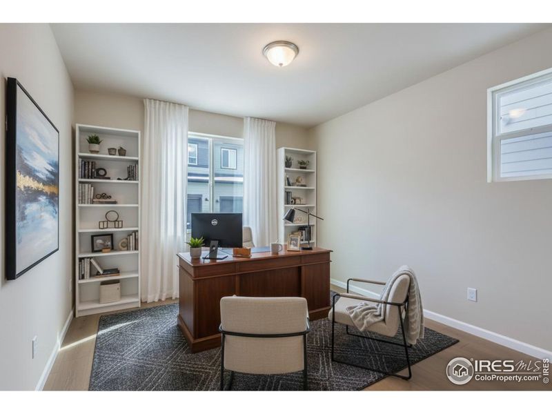 Main floor study - perfect for someone who works from home!