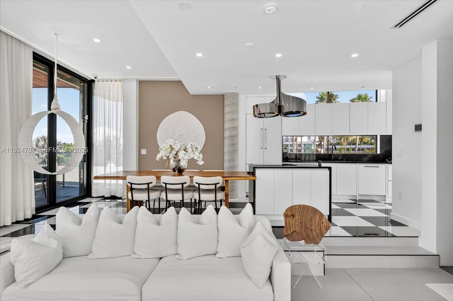 Furnished interior view inside a new home in , Miami Beach (Image 17). Furnished interior view inside a new home in , Miami Beach (Image 17).