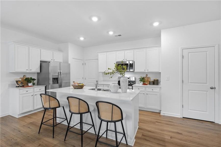 Furnished interior view inside a new home in Crossvine Village, LaGrange (Image 16).