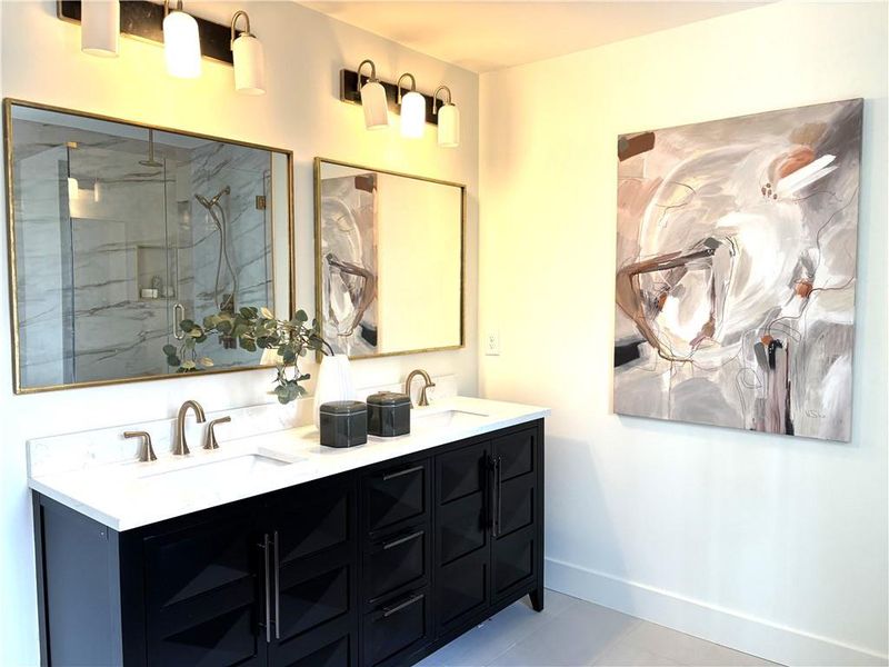 Furnished interior view inside a new home in , Roswell (Image 20).