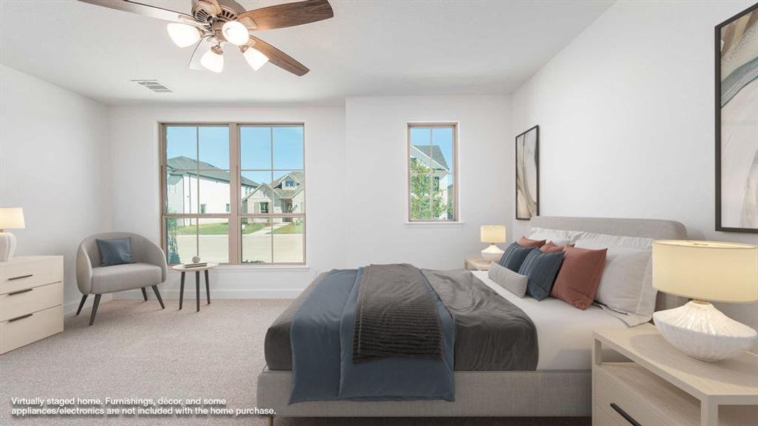 Furnished interior view inside a new home in The Parks At Wilson Creek 40', Celina (Image 6). Furnished interior view inside a new home in The Parks At Wilson Creek 40', Celina (Image 6).