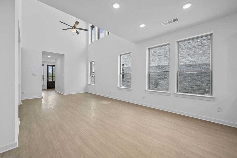 Representative Family Room - some options shown Representative Family Room - some options shown