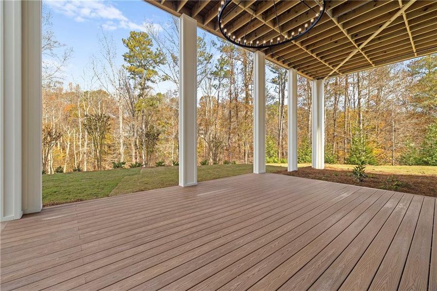 Exterior details and patio area of a home in , Milton (Image 39).