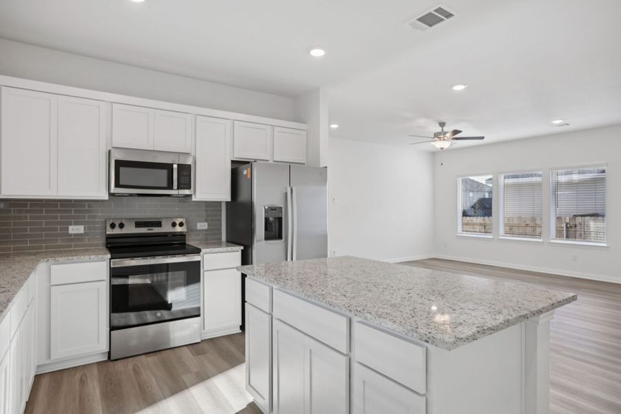 Furnished interior view inside a new home in Cool Water at Sonterra, Jarrell (Image 11).