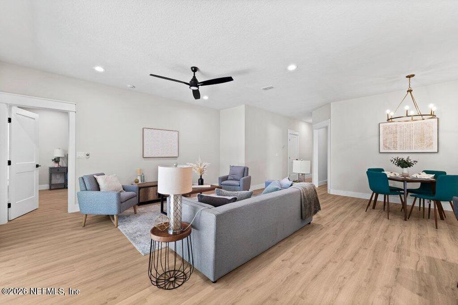 Furnished interior view inside a new home in , Jacksonville (Image 31).