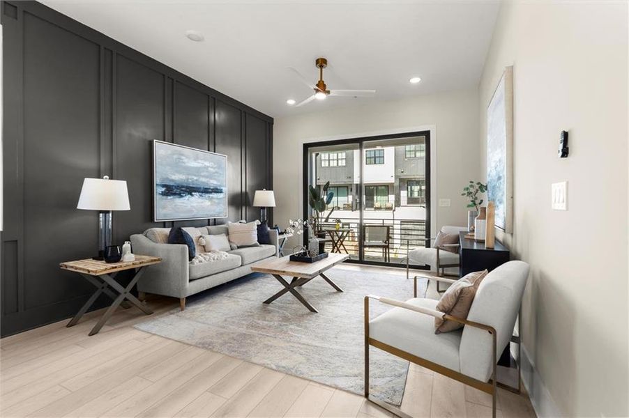 Furnished interior view inside a new home in , Alpharetta (Image 6). Furnished interior view inside a new home in , Alpharetta (Image 6).