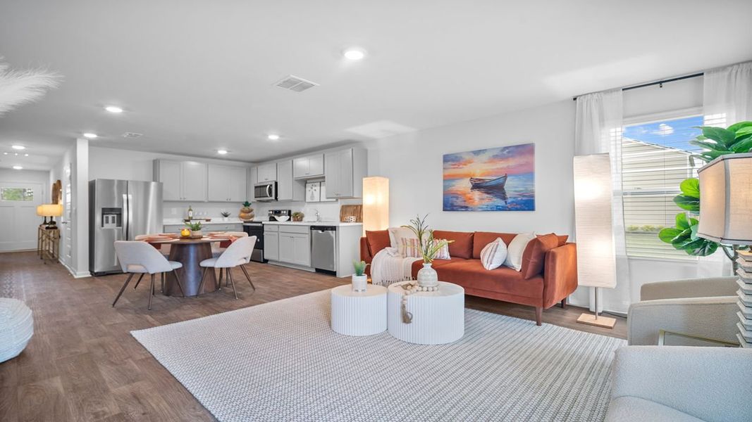 Representative furnished interior of a home built from the Sullivan by D.R. Horton in Rice Hope, Port Wentworth (Image 11).