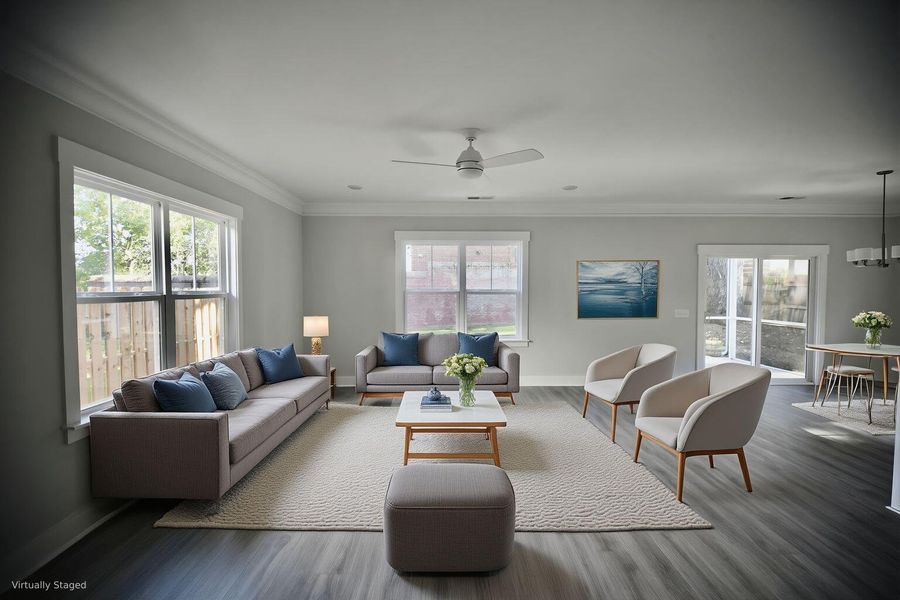 Furnished interior view inside a new home in , North Charleston (Image 10).