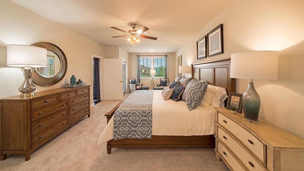 Furnished interior view inside a new home in Gatherings® at Twin Creeks, Allen (Image 15).