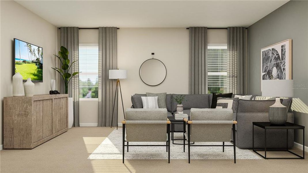 Furnished interior view inside a new home in Bridgewalk: Estate Collection, St. Cloud (Image 6). Furnished interior view inside a new home in Bridgewalk: Estate Collection, St. Cloud (Image 6).