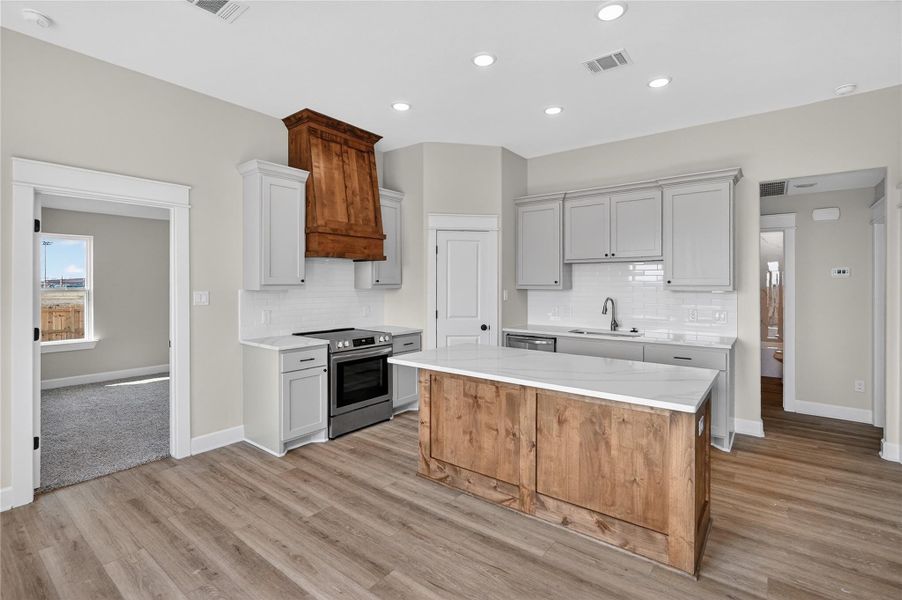 Furnished interior view inside a new home in , Snook (Image 9).