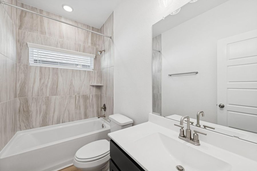 Furnished interior view inside a new home in Marvida, Cypress (Image 12).