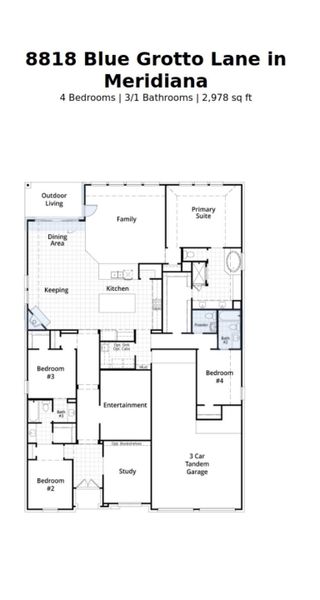 2D floor plan layout of this home in , Manvel, TX (Image 5).