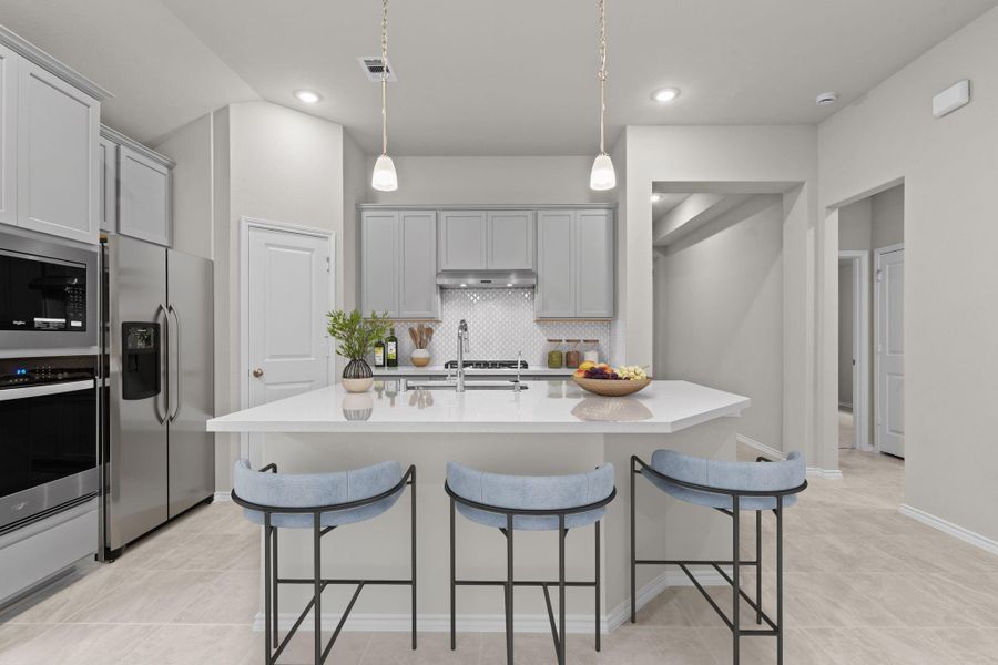 Furnished interior view inside a new home in , Spring (Image 6). Furnished interior view inside a new home in , Spring (Image 6).