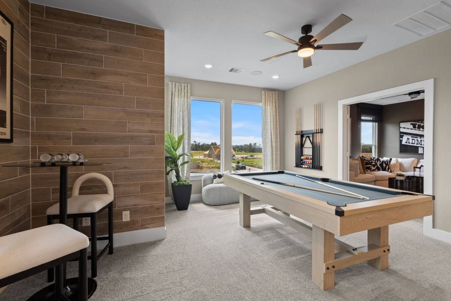 Furnished interior view inside a new home in Evergreen, Conroe (Image 37). Furnished interior view inside a new home in Evergreen, Conroe (Image 37).