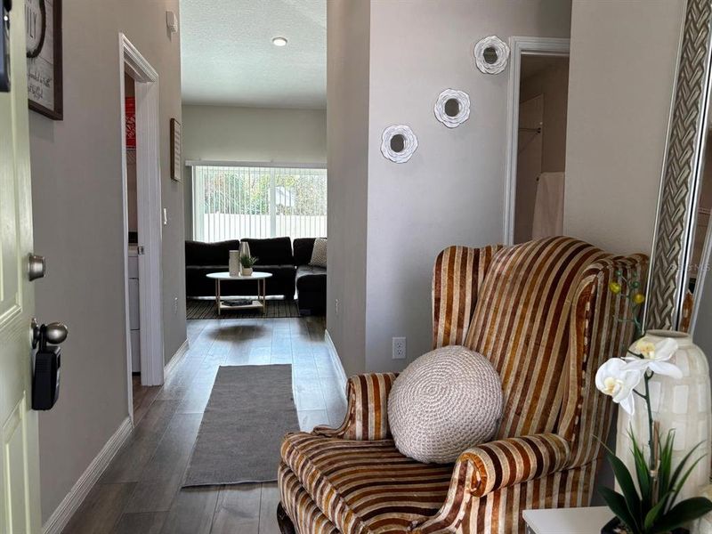 Furnished interior view inside a new home in Hammock Reserve, Haines City (Image 10). Furnished interior view inside a new home in Hammock Reserve, Haines City (Image 10).