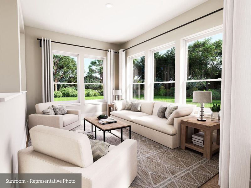 Furnished interior view inside a new home in The Woodlands Hills - Premier Collection, Willis (Image 5).
