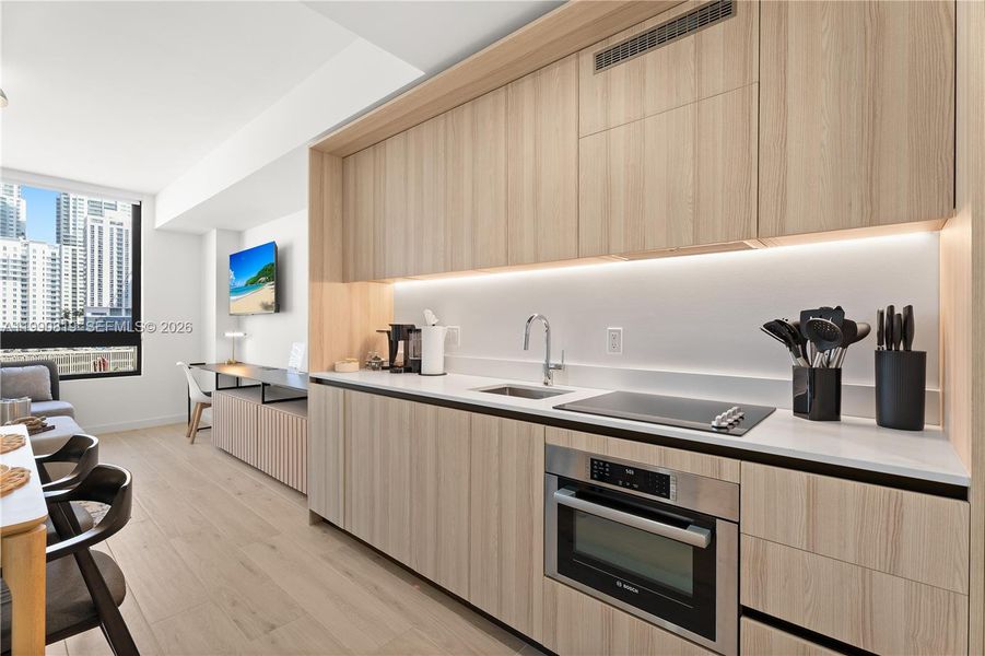 Furnished interior view inside a new home in , Miami (Image 8).