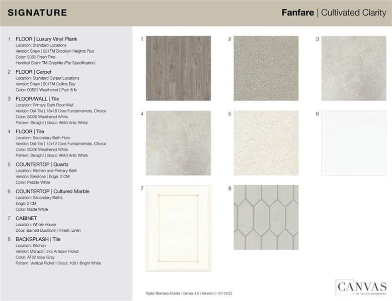 Sample of building materials used in homes in Stratford Hills, Ball Ground (Image 28).
