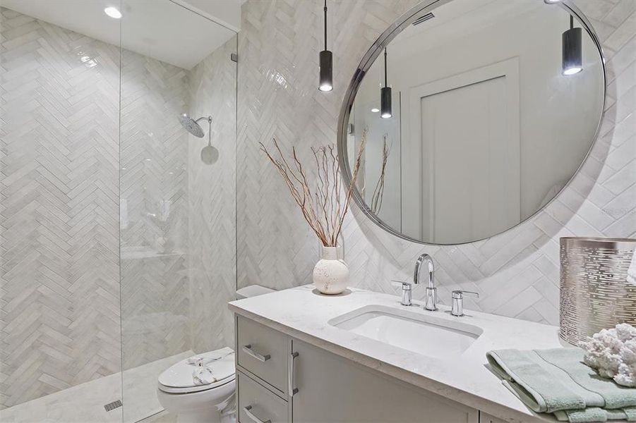 Furnished interior view inside a new home in , Sarasota (Image 60).