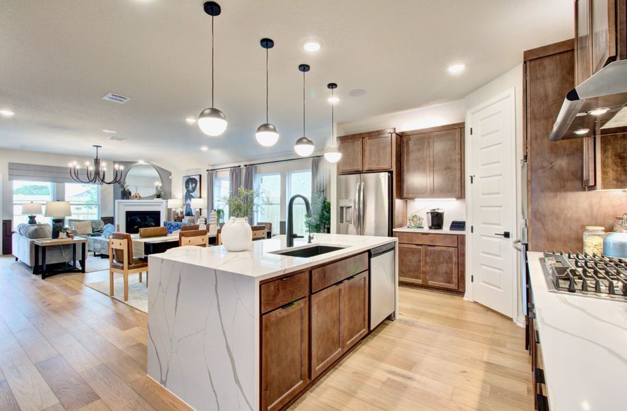 Representative furnished interior of a home built from the Enclave Series - Fiji by DRB Homes in Dauer Ranch, New Braunfels (Image 7).