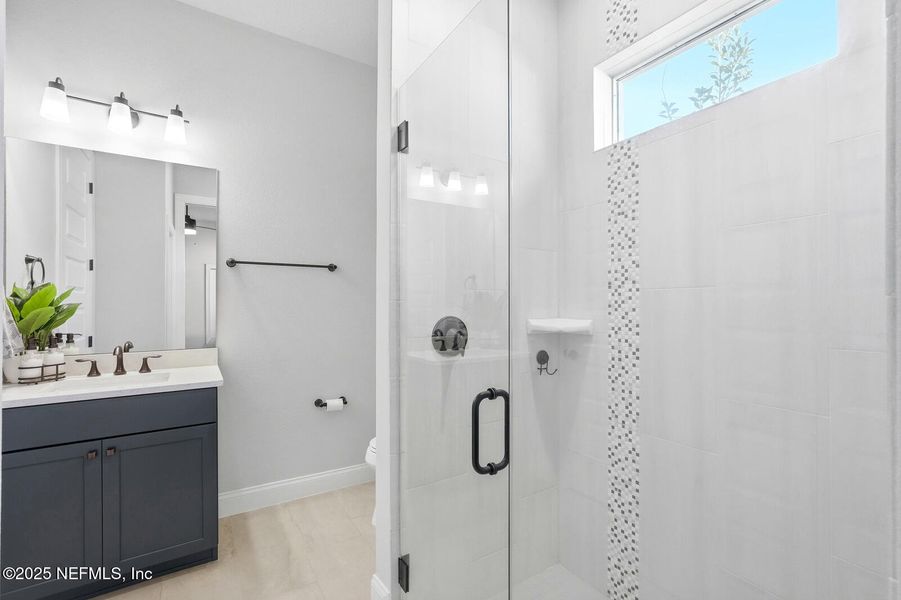 Furnished interior view inside a new home in , Palm Coast (Image 63).