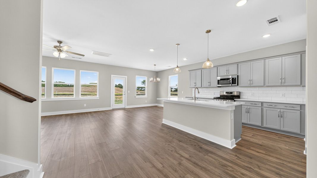 Furnished interior view inside a new home in McClure Farms, Columbia (Image 11).