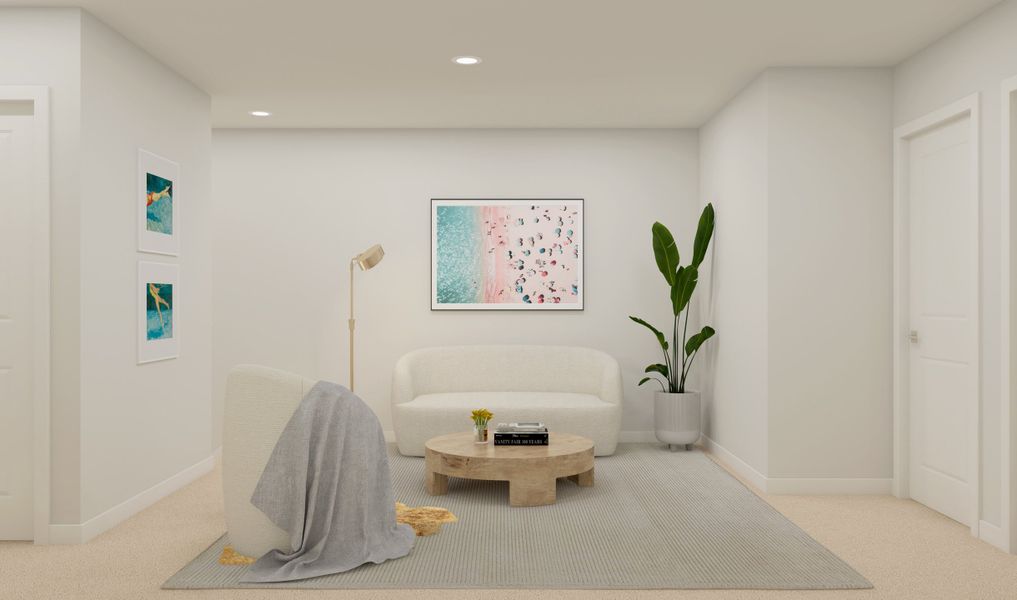 Representative furnished interior of a home built from the Celina by K. Hovnanian® Homes in Aspire at Canter Creek, Davenport (Image 12).