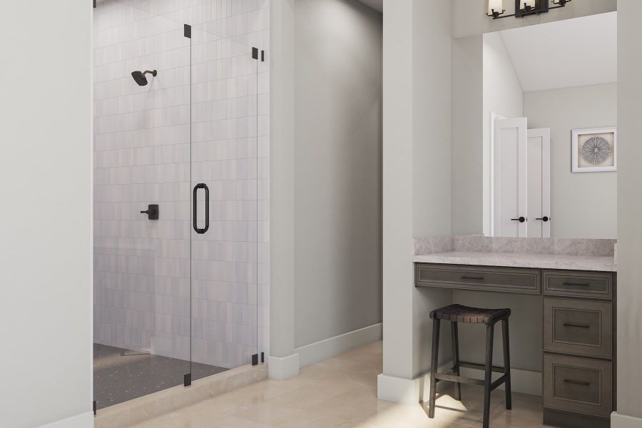 Representative furnished interior of a home built from the Camden by Tri Pointe Homes in Legacy Grove, Montgomery (Image 17).