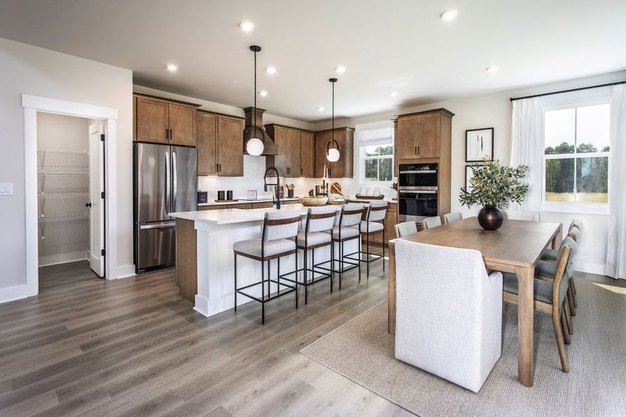 Representative furnished interior of a home built from the Tucker Ii by Beazer Homes in Wisteria at GreenHouse, Marietta (Image 7).