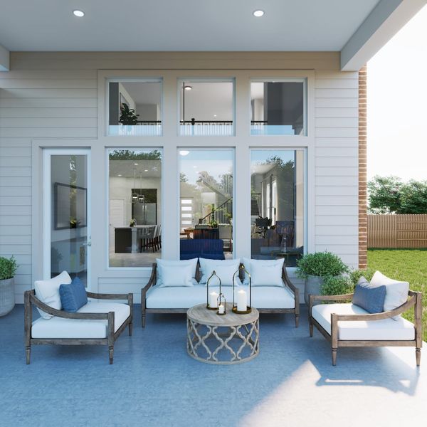 Representative exterior details of a home built from the Hawthorn by Tri Pointe Homes in Lagos Reserve, Manor (Image 3).