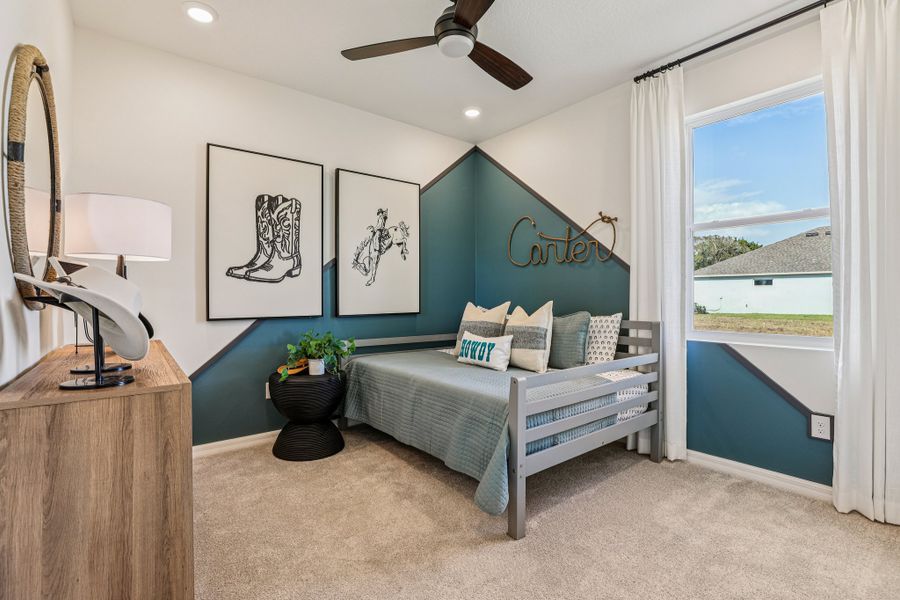 Representative furnished interior of a home built from the Briella by Risewell Homes in Country Club Estates, Palm Bay (Image 22).