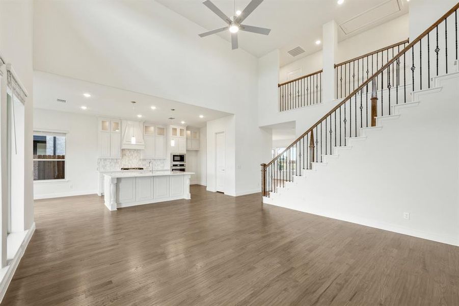 Furnished interior view inside a new home in Wildflower Ranch 60-65, Justin (Image 7). Furnished interior view inside a new home in Wildflower Ranch 60-65, Justin (Image 7).